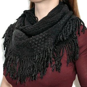 NYC Underground Rich Black Infinity Scarf Women's